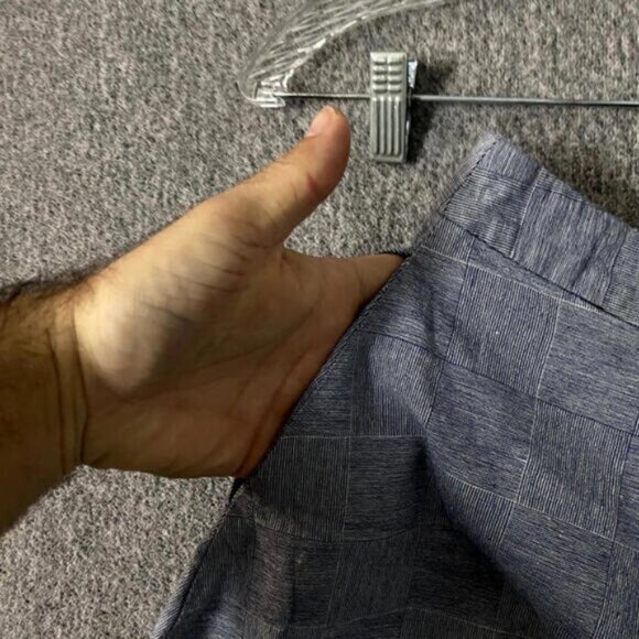 Alpha60 Women's Size XXS Blue High Rise Straight Leg Cropped Lagenlook Pants - Picture 5 of 10